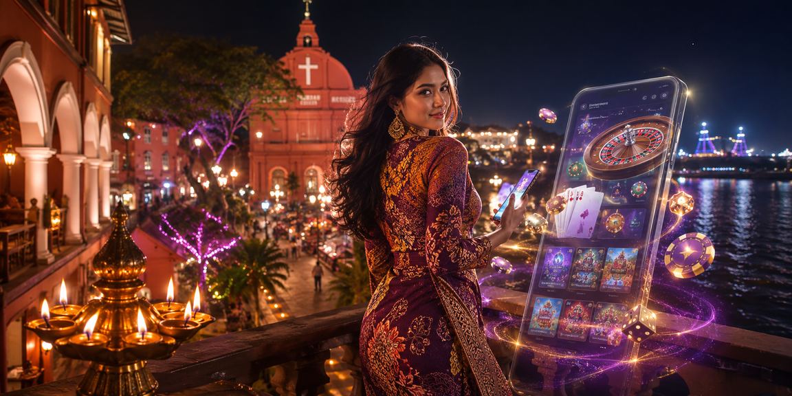 Suasana hiburan kasino Malaysia di Melaka dengan elemen budaya tempatan batik